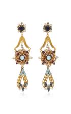 Erickson Beamon Wild Flower Crystal Drop Earrings