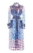 Moda Operandi J. Mendel Printed Vinyl Trench Coat Size: 2