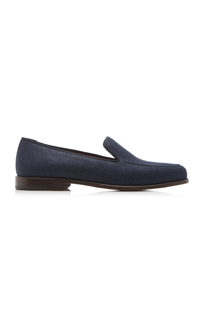 Stubbs & Wootton Venetian Linen Loafers