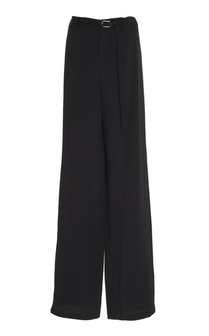Roland Mouret Aperol Crepe Wide-leg Pants