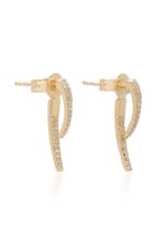 Ef Collection 14k Diamond Hook Earring