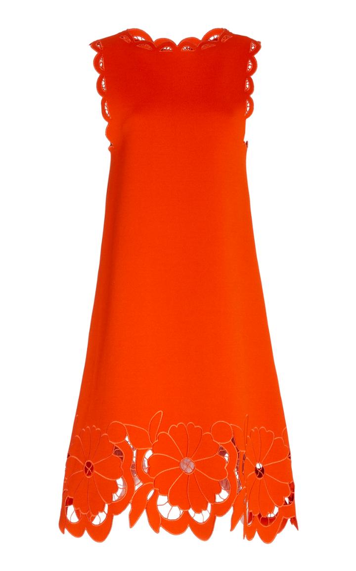 Moda Operandi Oscar De La Renta Embellished Guipure Lace Dress Size: 0