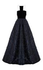 Alex Perry Thorn Lurex Fringe Halter Gown