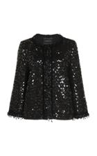 Andrew Gn Sequined Cotton-blend Crepe Jacket