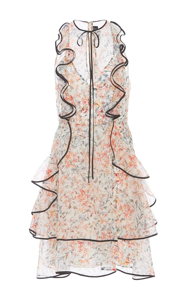 Sachin & Babi Sylphide Floral Print Ruffle Dress