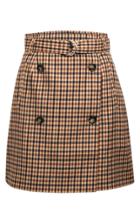 Baum Und Pferdgarten Stacia Double Breasted Cotton-blend Skirt