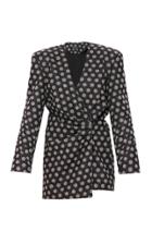 Mach & Mach Sparkling French Blazer Dress With Dots