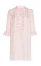Andrew Gn Ruffle Silk Dress