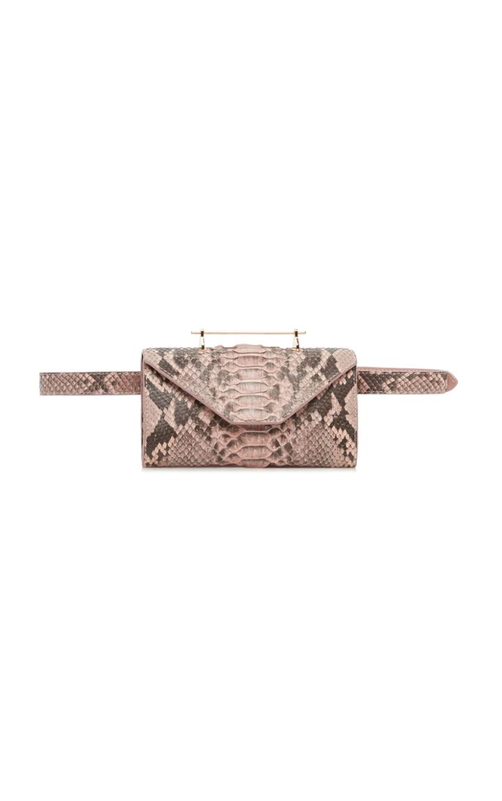 M2malletier Natural Python Belt Bag