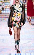 Moda Operandi Dolce & Gabbana Printed Cady Mini Dress