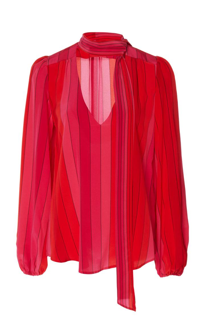 Rixo Moss Necktie Blouse