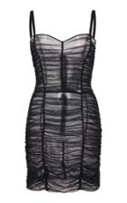 Moda Operandi Dolce & Gabbana Sheer Ruched Chiffon Dress
