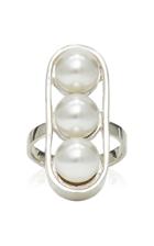 Sophie Buhai Sterling Silver And Faux Pearl Ring