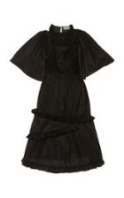 Moda Operandi Preen By Thornton Bregazzi Emersyn Ruched Satin Midi Dress Size: Xs