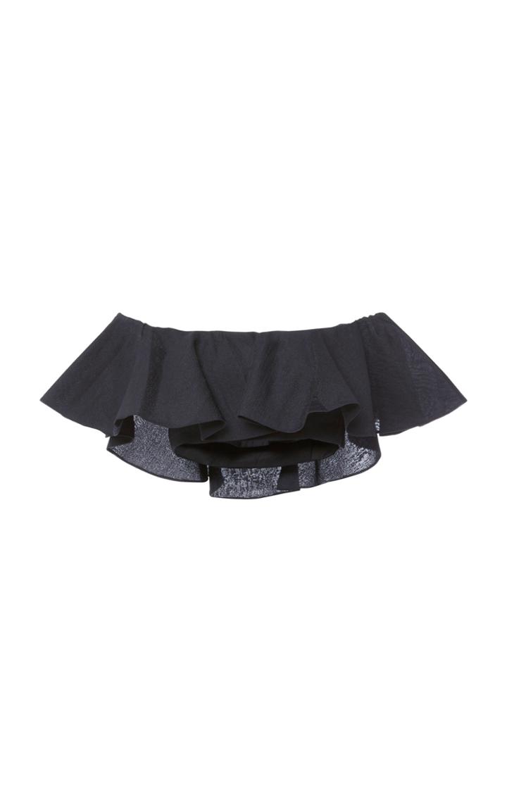 Zayan The Label Ruffle Organza Crop