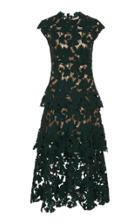 Moda Operandi Oscar De La Renta Tiered Guipure Lace Dress Size: 2