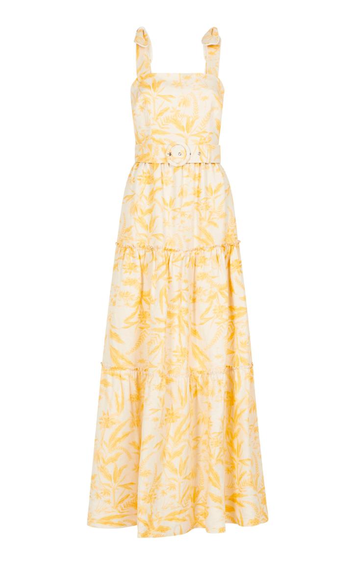 Rebecca Vallance Rousseau Tie Maxi Dress