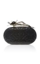 Thale Blanc Embroidered Paradise Orchid Clutch