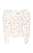 Hellessy Krasner Knot-detailed Printed Jersey Top