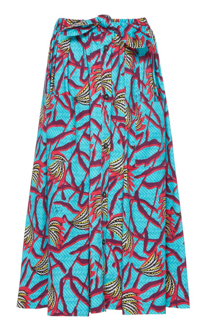 Stella Jean Relaxed Midi Skirt