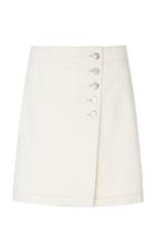 Current/elliott Love Wrap Denim Mini Skirt