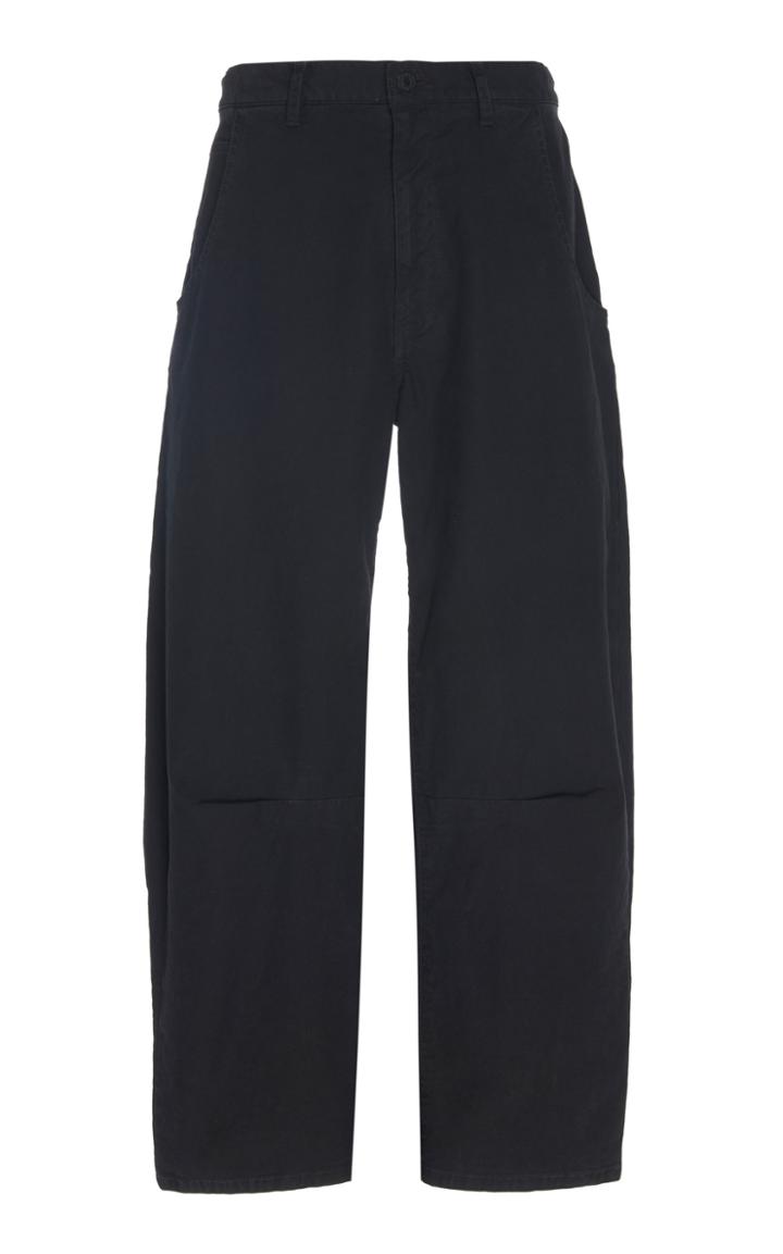 Nili Lotan Emerson Stretch Cotton Straight-leg Pants
