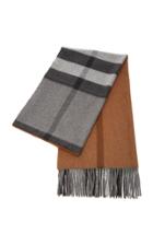 Burberry Check Patterned Cashmere Scarf