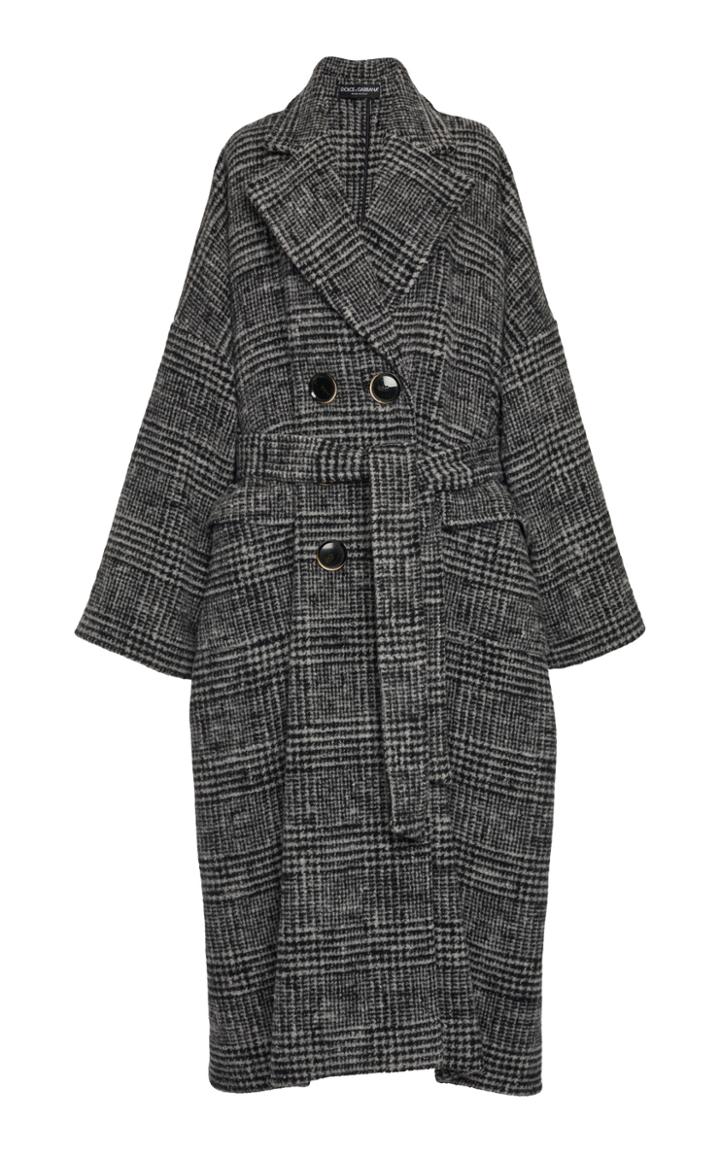 Moda Operandi Dolce & Gabbana Checked Cady Coat