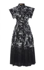 Michael Kors Collection Dip Dye Wrap Waist Shirt Dress