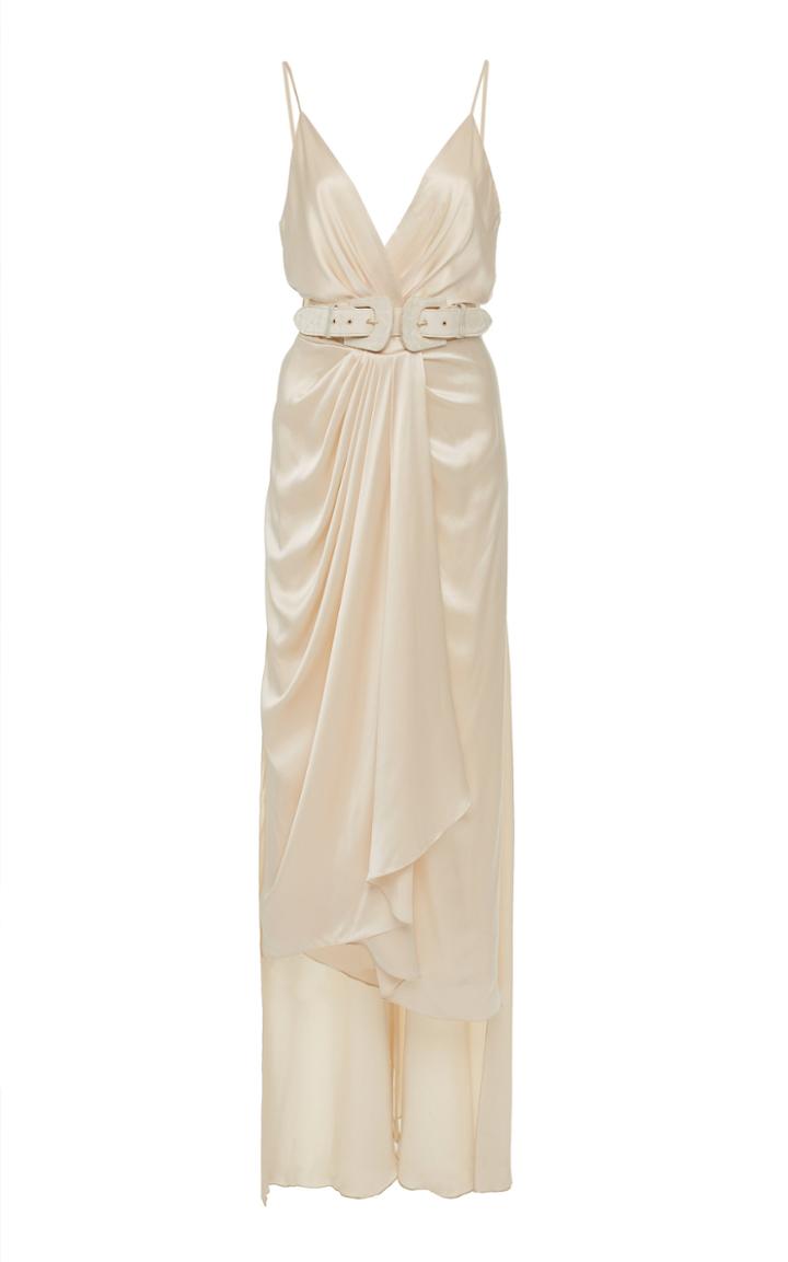 Johanna Ortiz Exclusive Let's Meet At The Cabaret Belted Silk Gown