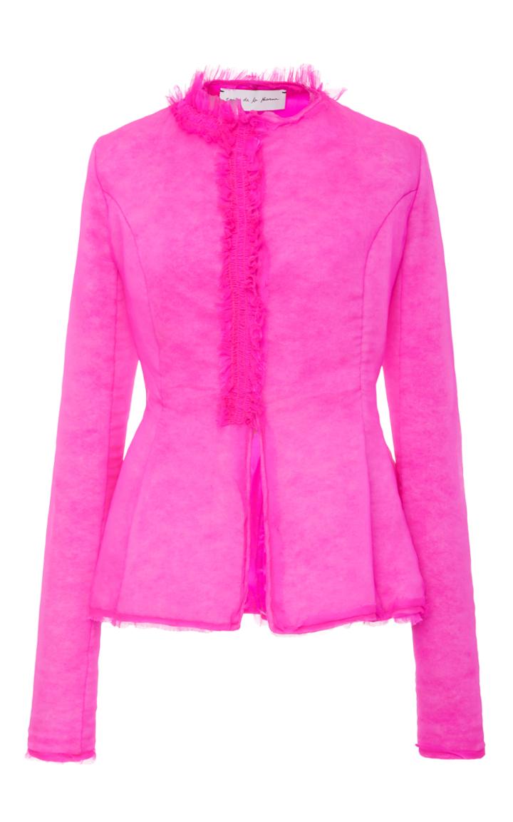 Emilio De La Morena Esme Fitted Ruffle Jacket