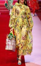 Dolce & Gabbana Radish Chiffon Jumpsuit