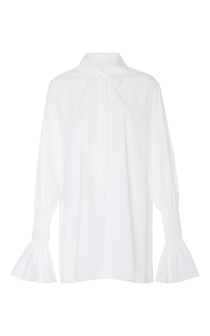 By. Bonnie Young Smocked Sleeve Shirt