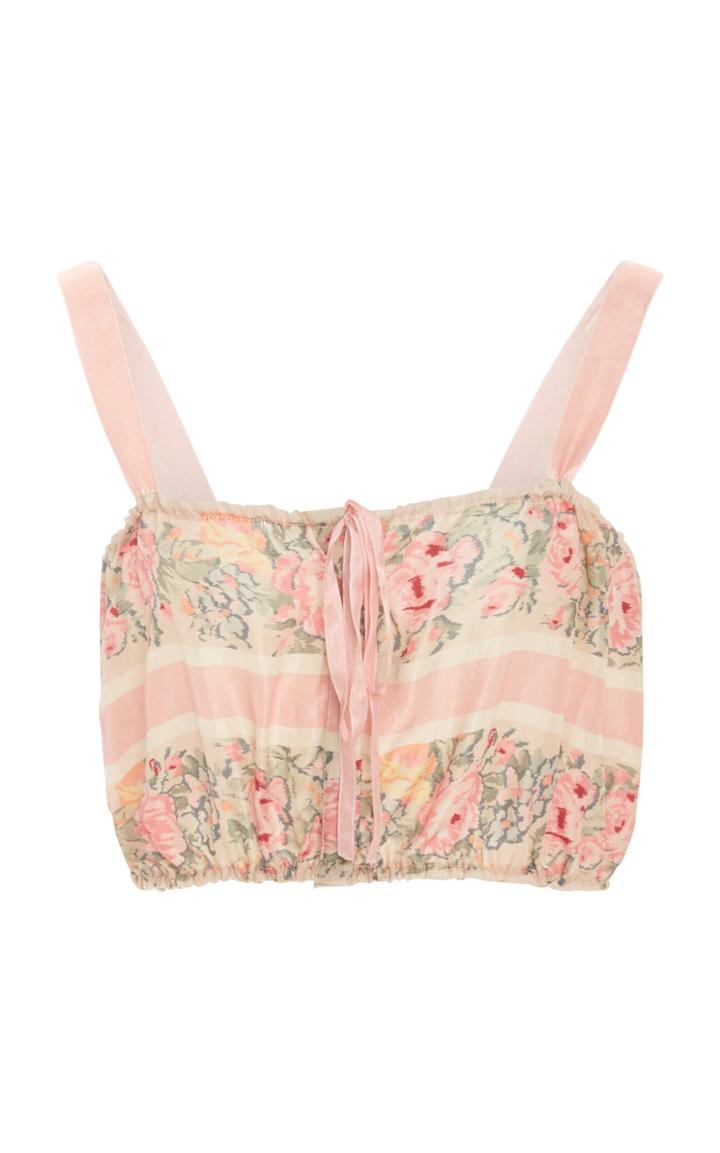 Loveshackfancy Casey Printed Crop Top