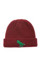 The Elder Statesman Watchman Embroidered Ribbed Cashmere Beanie