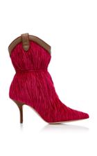 Malone Souliers Daisy Leather-trimmed Velvet Boots