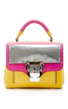 Paula Cademartori Dun Dun Metallic Flap Two Toned Bag