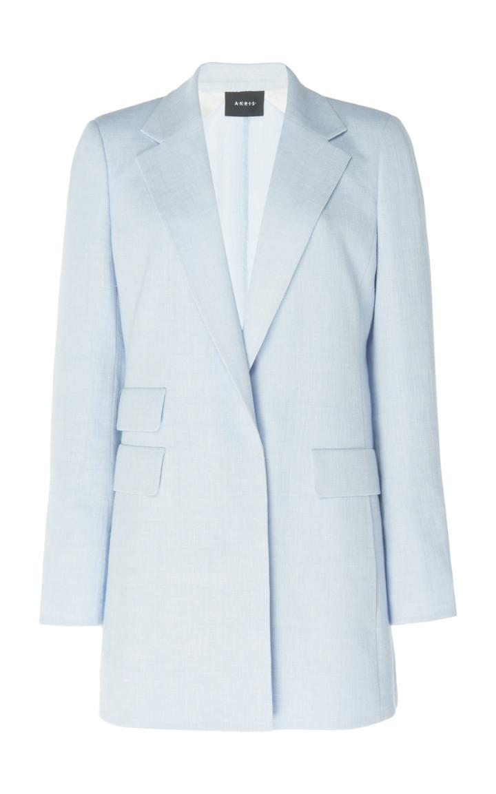Moda Operandi Akris Gereon Linen-blend Blazer Size: 2