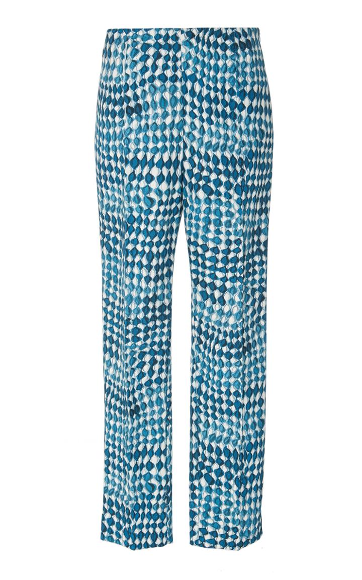 Paule Ka Printed Cotton Stretch Pants