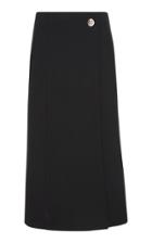 Givenchy Slit Wool-crepe Midi Wrap Skirt