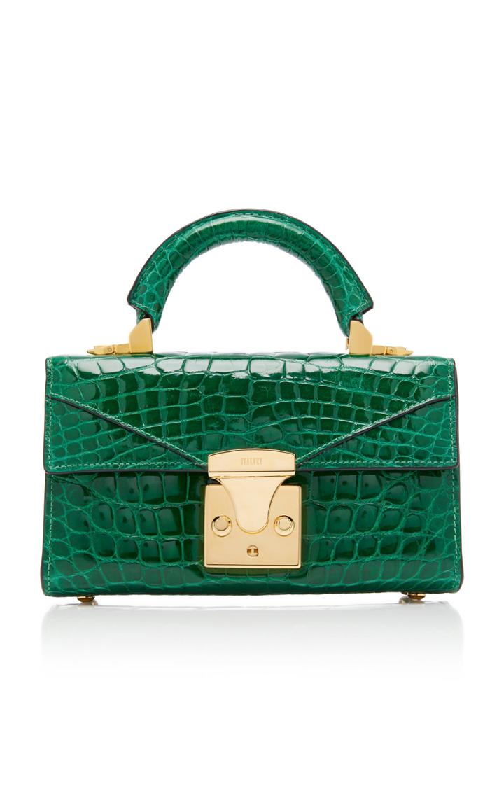 Moda Operandi Stalvey Mini Fold-over Alligator Bag