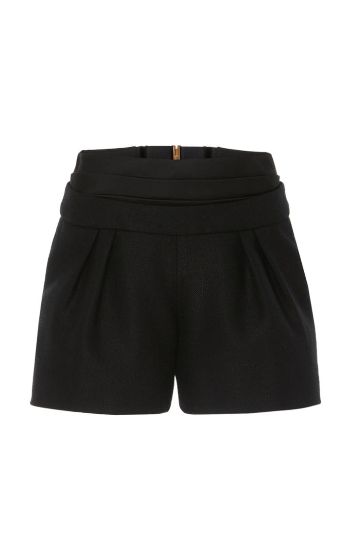 Moda Operandi Brandon Maxwell Banded Crepe Mini Shorts Size: 0