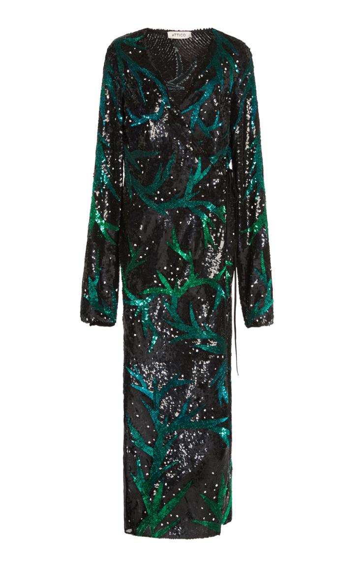 Attico Sequined Robe Dress