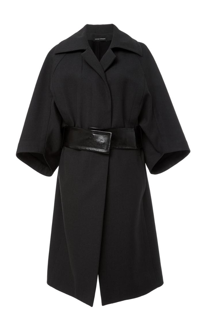 Narciso Rodriguez Wool Mlange Cape Coat