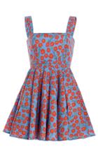 Moda Operandi Agua By Agua Bendita Azalea Bermelo-print Cotton Poplin Mini Dress