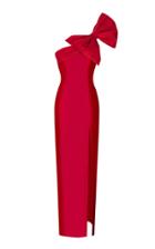 Moda Operandi Rasario Bow-embellished Silk Gown Size: 34