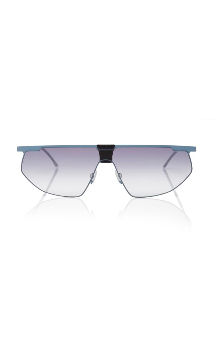 Mykita Paris D-frame Silver-tone Sunglasses