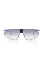 Mykita Paris D-frame Silver-tone Sunglasses