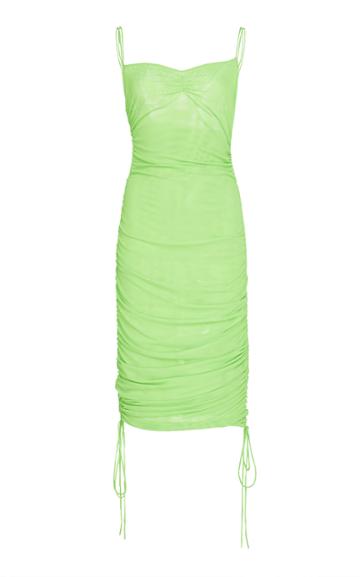 Priscavera Ruched Mesh Dress