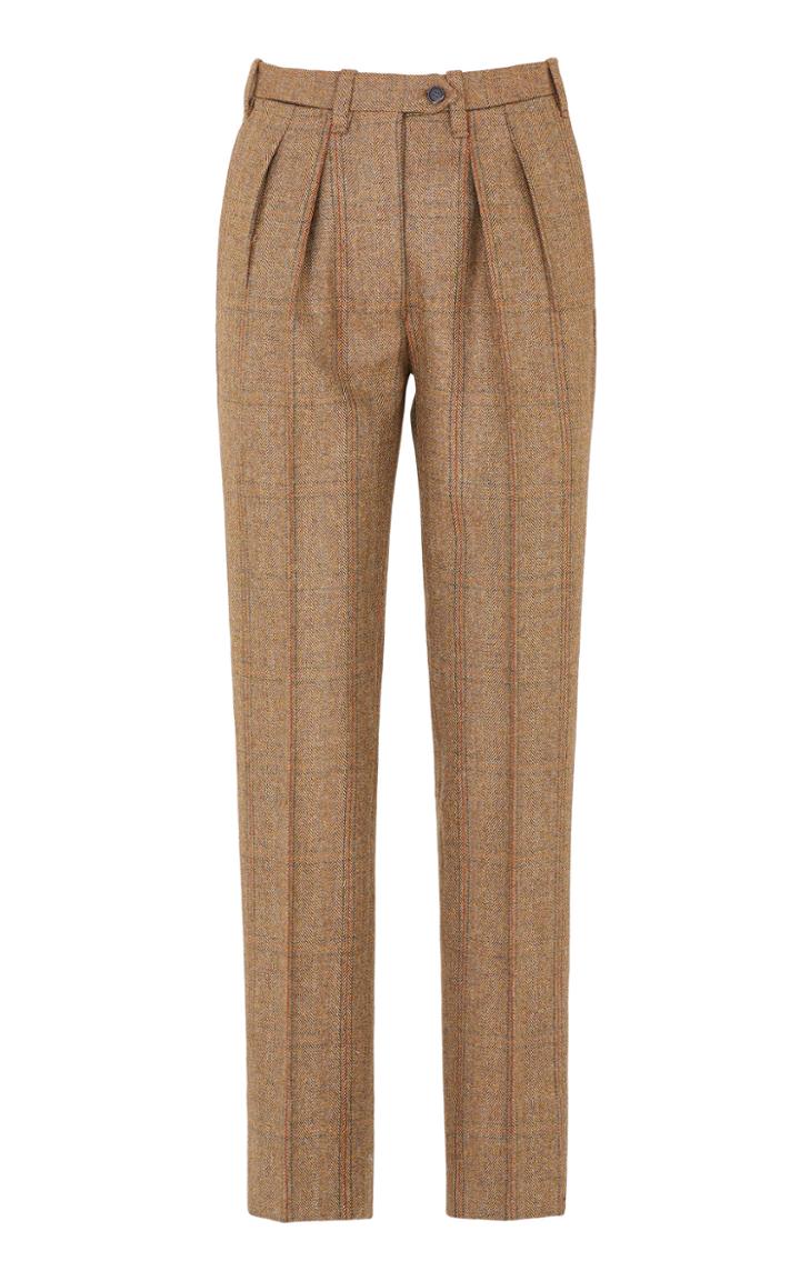 Moda Operandi Giuliva Heritage Collection The Husband Tweed Straight-leg Pants